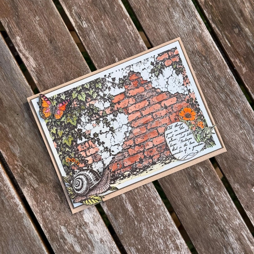 Forgotten Wall A6 Red Rubber Stamp