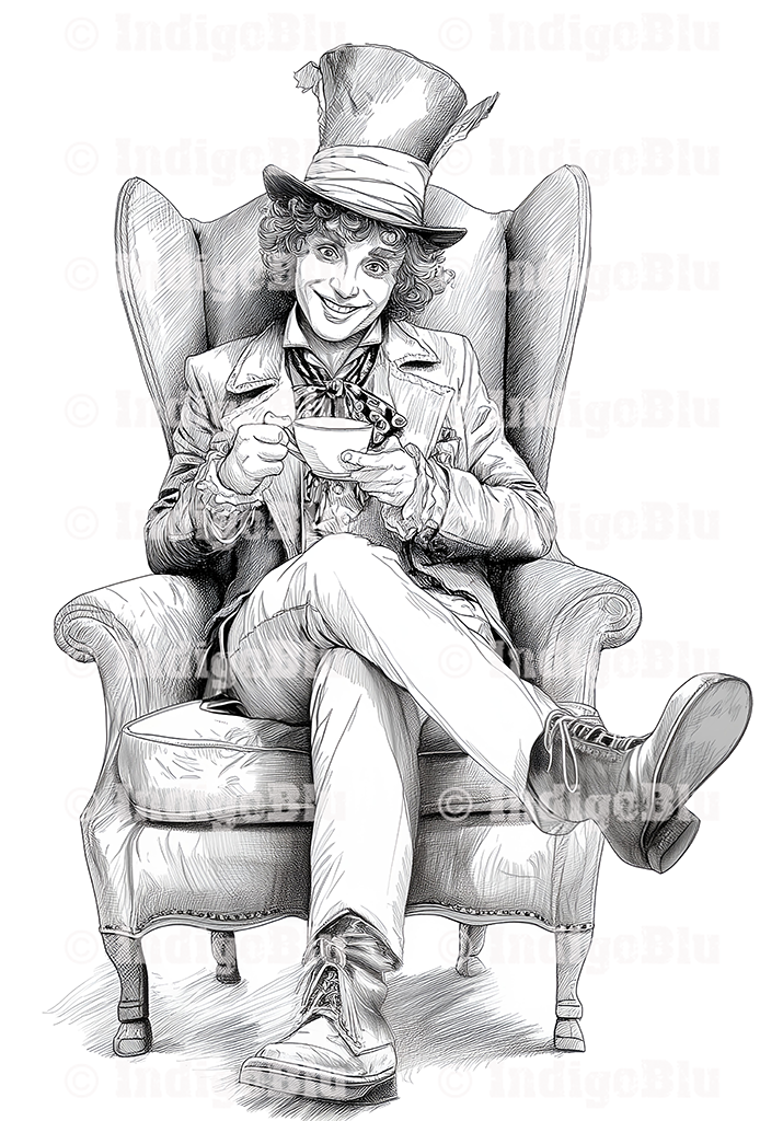 Digi Stamp - Mad as a Hatter