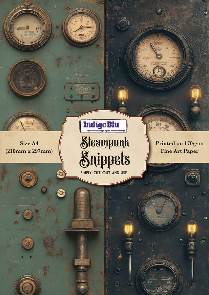 Digi Papers - Steampunk Snippets A4