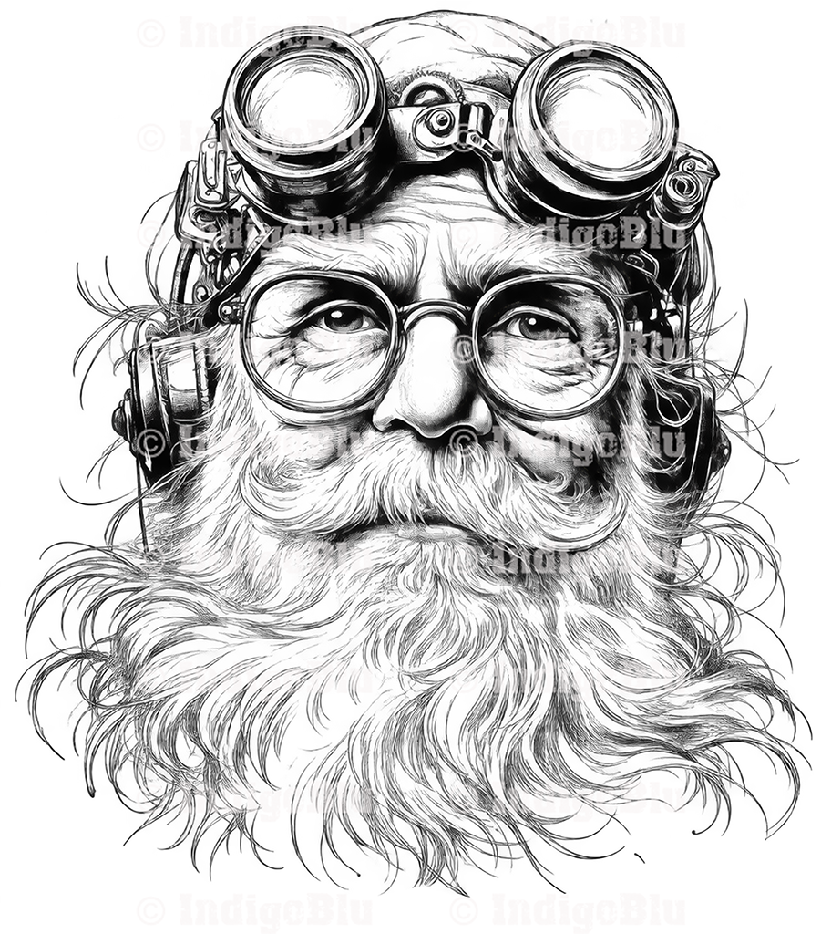 Digi Stamp - Steampunk Santa