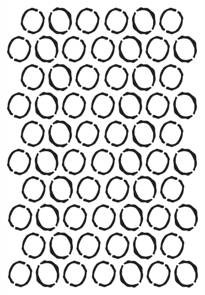 Stencil - Small Circle Outline (8x5 inch)