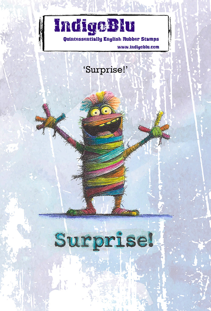 Surprise A6 Red Rubber Stamp