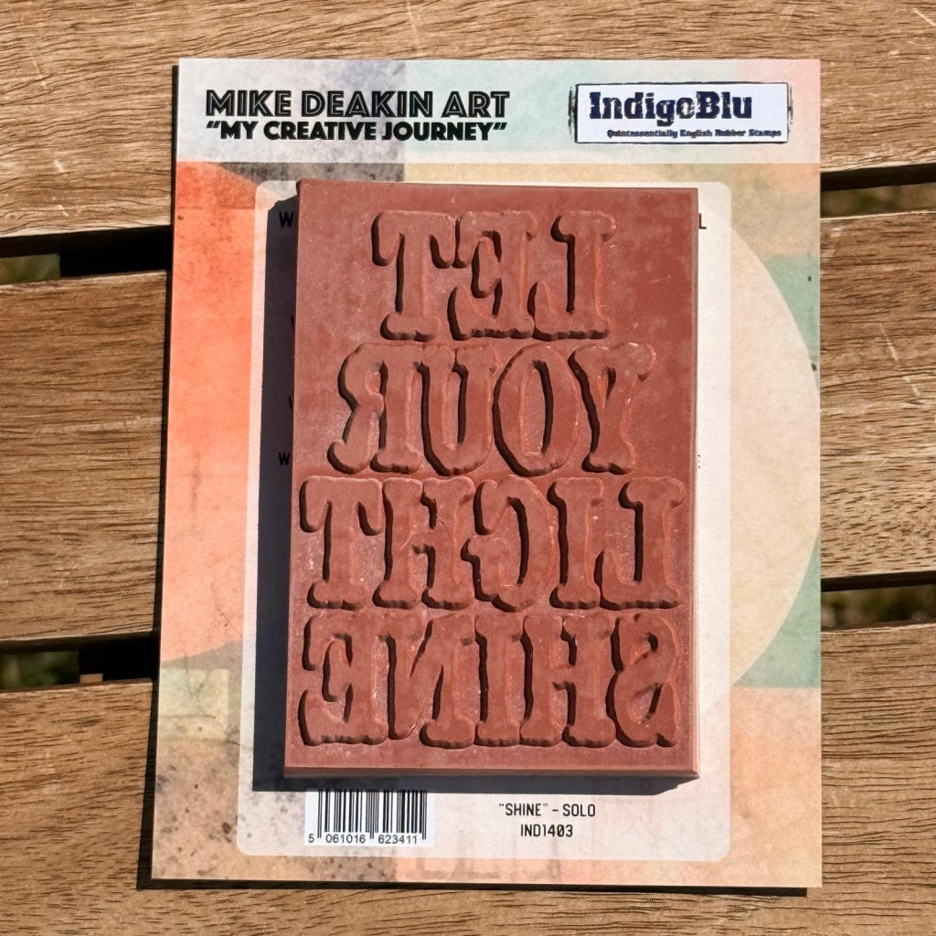 Shine Solo Red Rubber Stamps