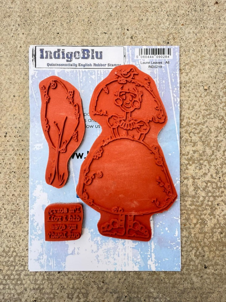 Robyn A6 Red Rubber Stamp