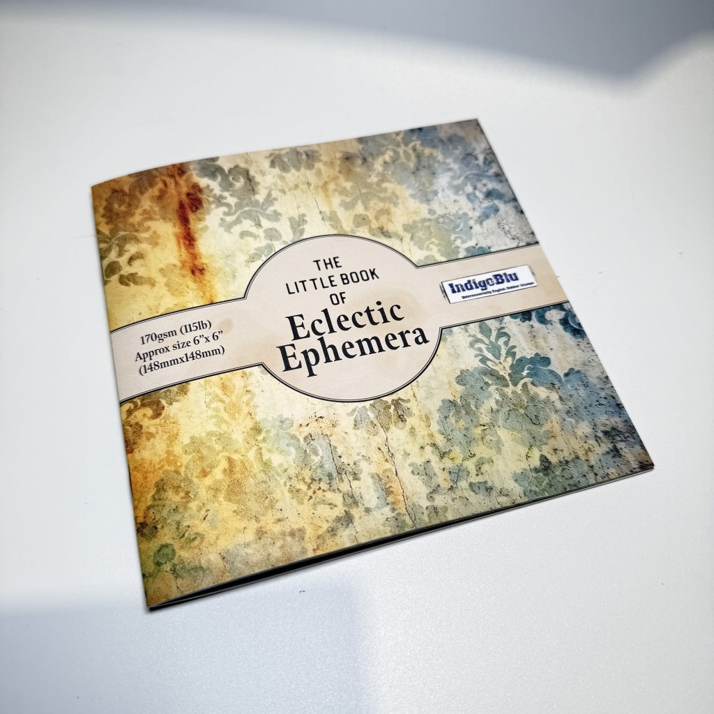 Little Book of Eclectic Ephemera Paper Book - 6" x 6"