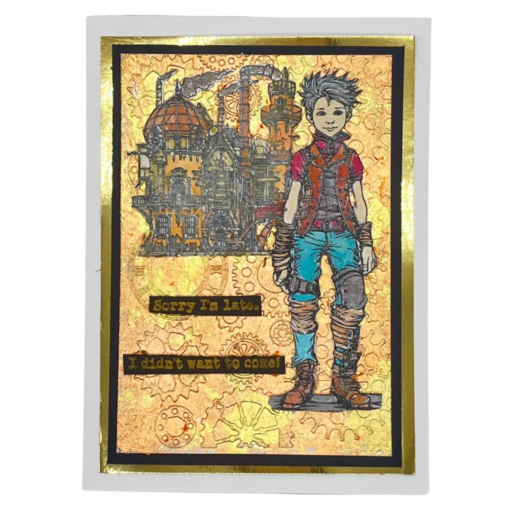 Jude Wolfe A6 Red Rubber Stamp