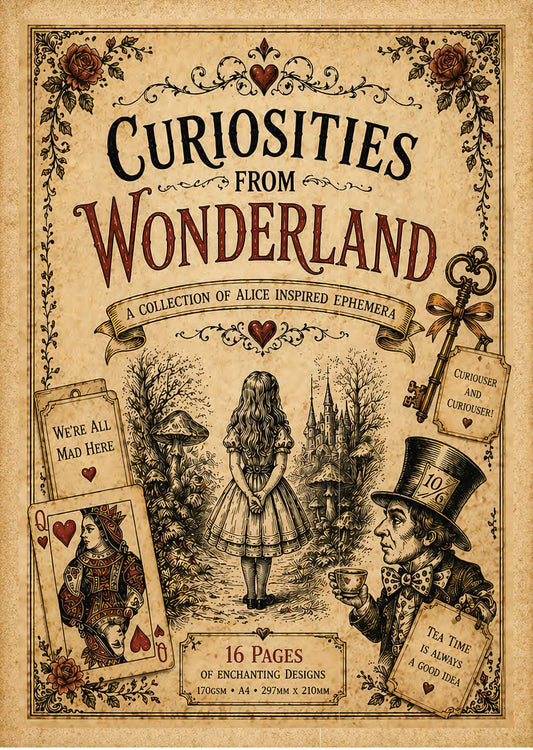 Digi Papers - Curiosities from Wonderland A4