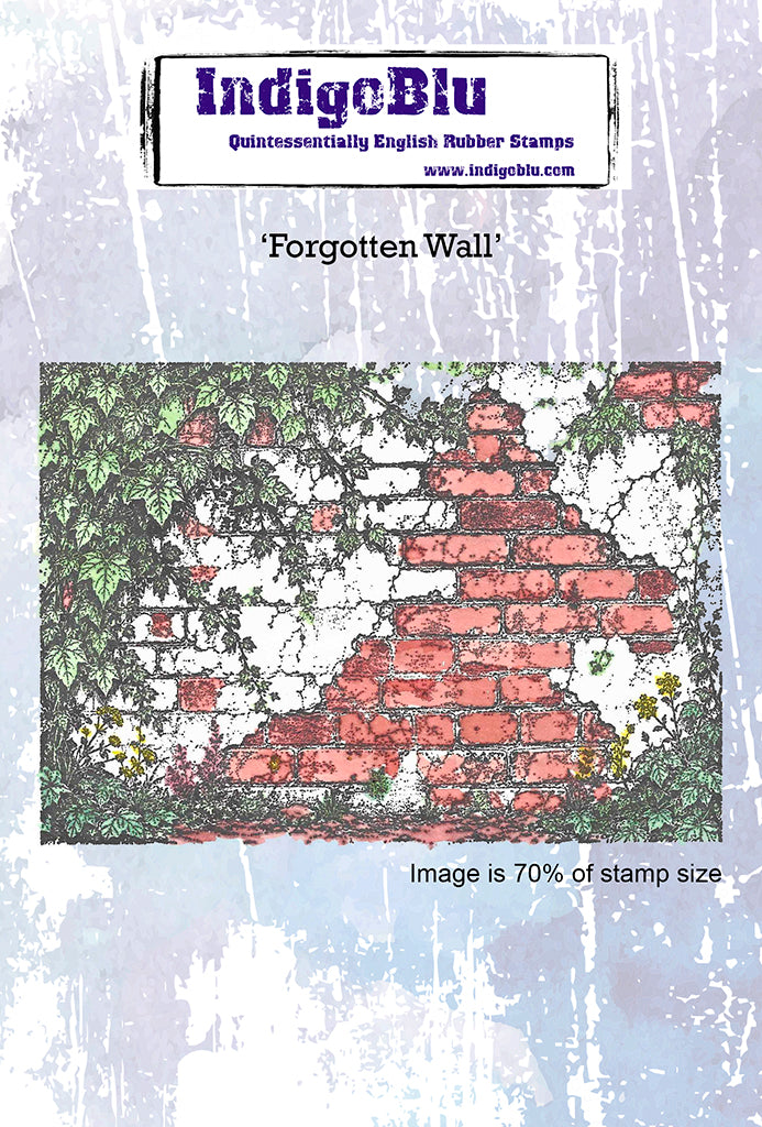 Forgotten Wall A6 Red Rubber Stamp