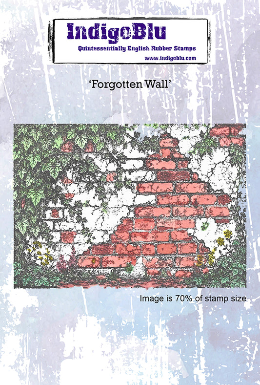 Forgotten Wall A6 Red Rubber Stamp