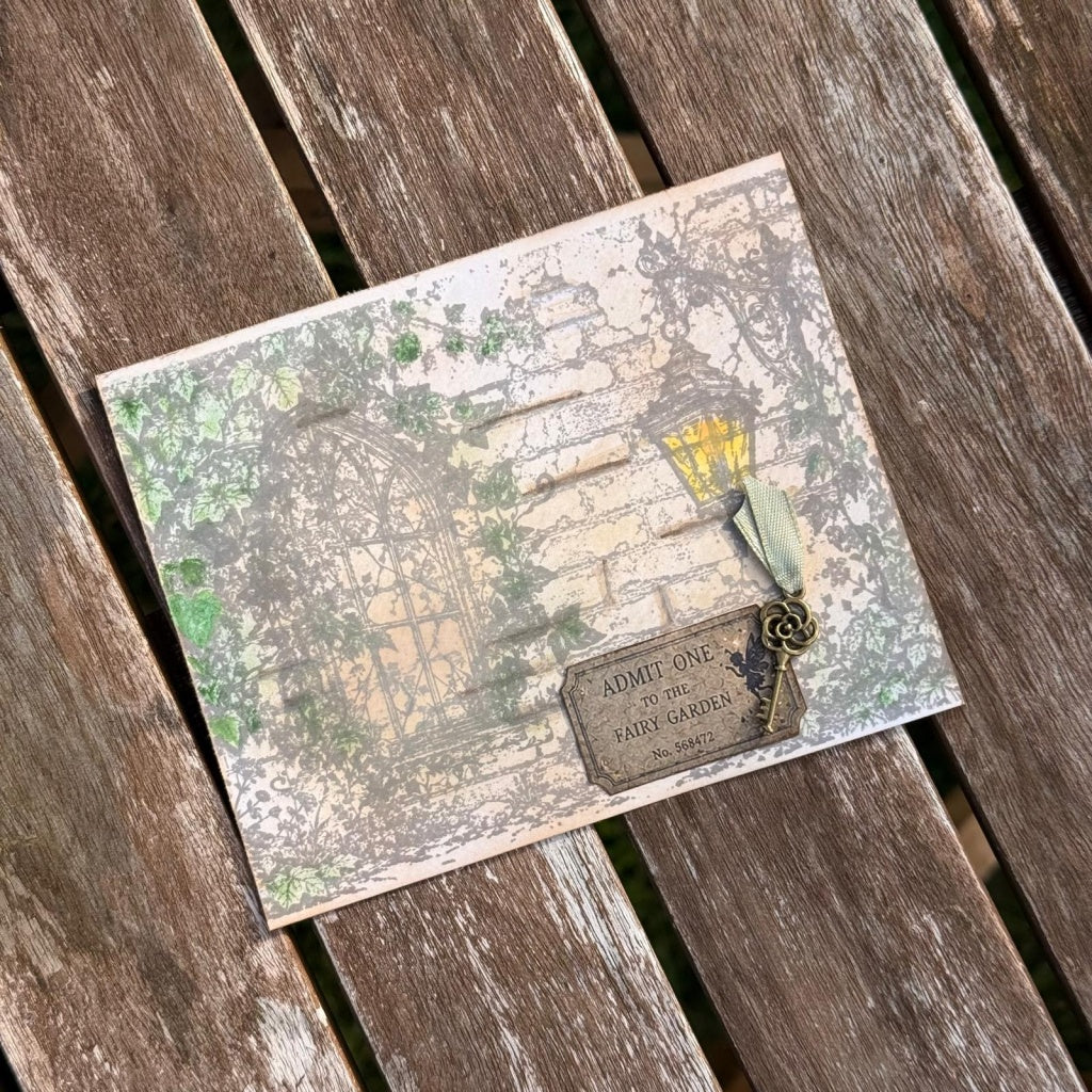 Forgotten Wall A6 Red Rubber Stamp