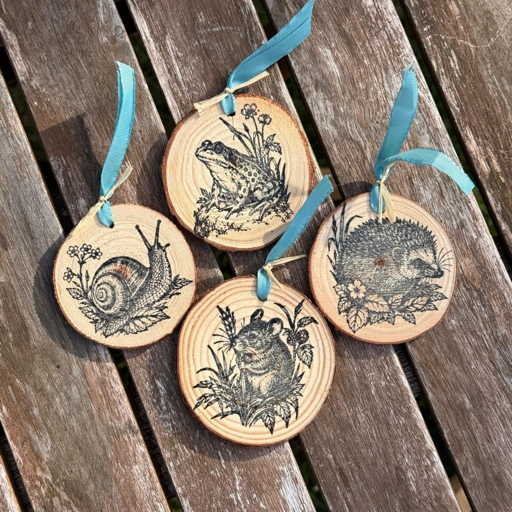 Hidden Creatures A6 Red Rubber Stamp