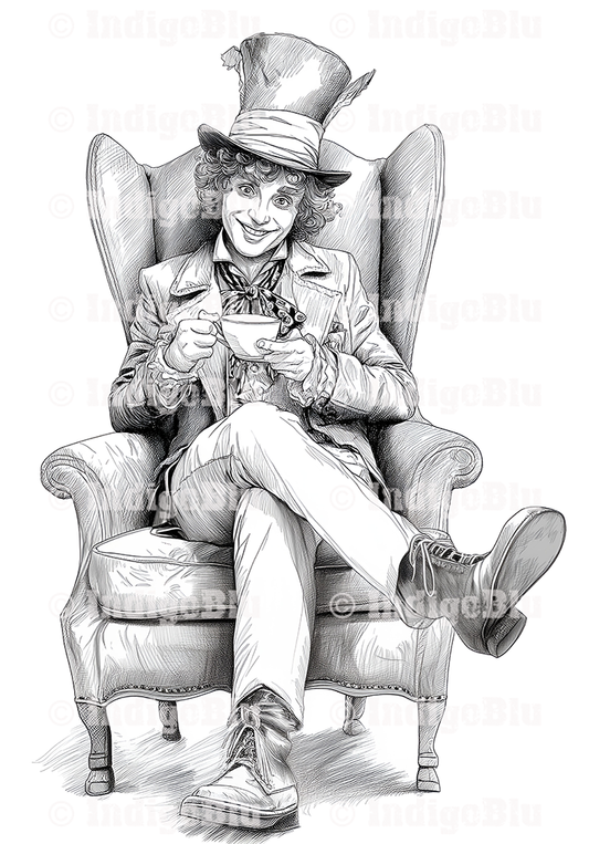 Digi Stamp - Mad as a Hatter