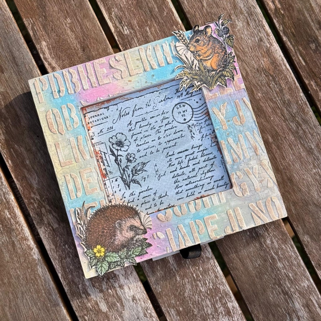 Notes from the Garden A6 Red Rubber Stamp
