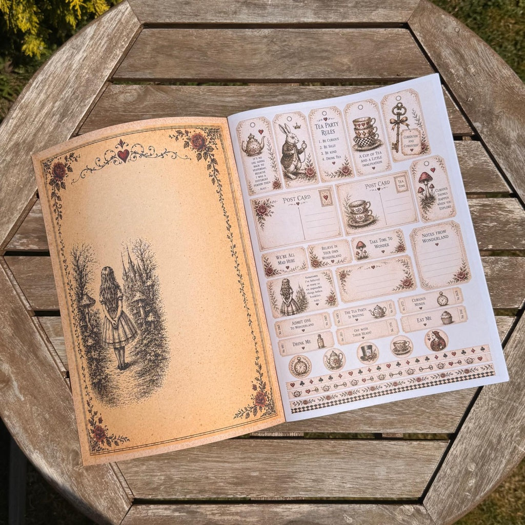 Curiosities from Wonderland Paper Book - A4