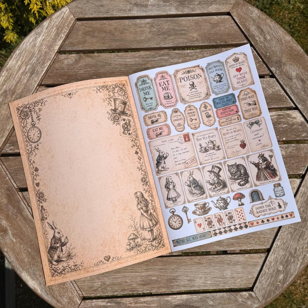Curiosities from Wonderland Paper Book - A4