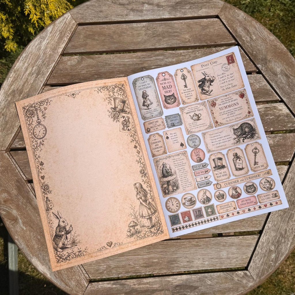 Curiosities from Wonderland Paper Book - A4