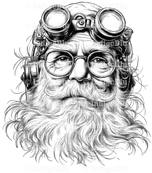 Digi Stamp - Steampunk Santa