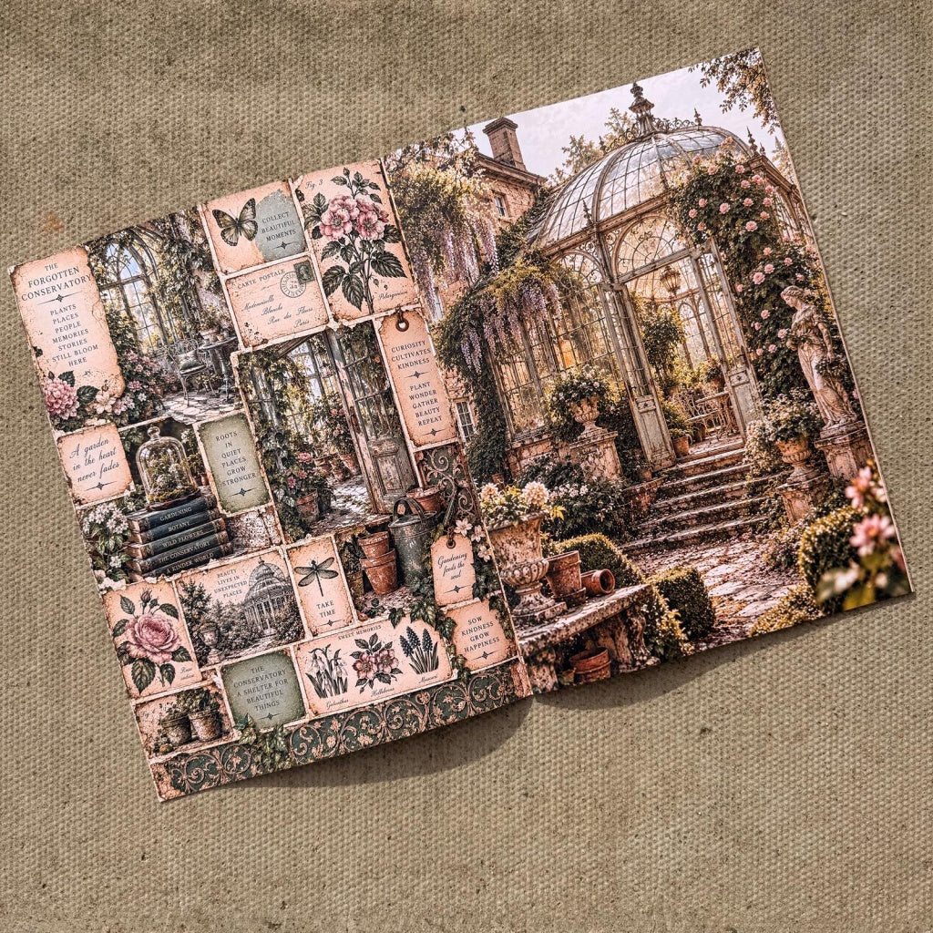 The Forgotten Conservatory Paper Book - A4