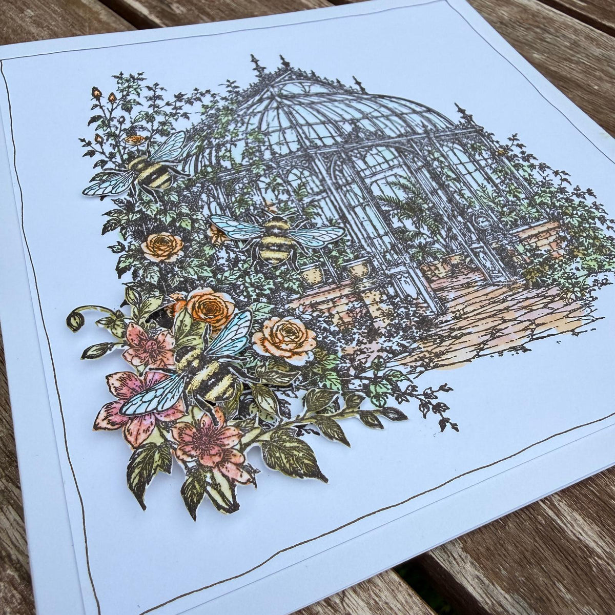 Forgotten Conservatory A5 Red Rubber Stamp
