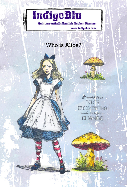 Who is Alice A6 Red Rubber Stamp