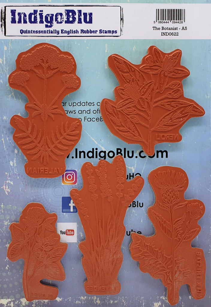 The Botanist A5 Red Rubber Stamp