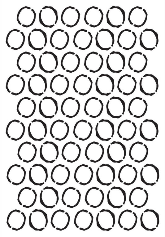 Stencil - Small Circle Outline (8x5 inch)