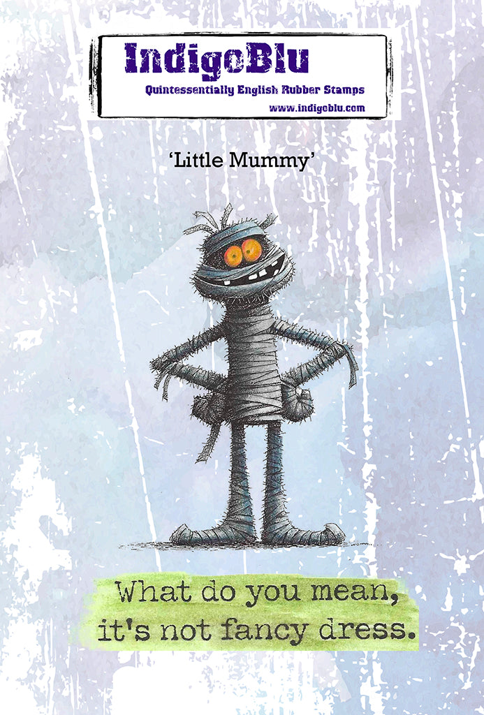 Little Mummy A6 Red Rubber Stamp