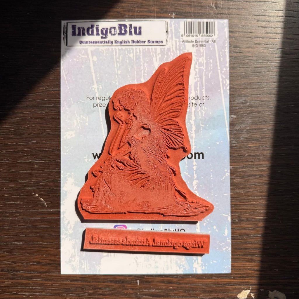 Attitude Essential A6 Red Rubber Stamp