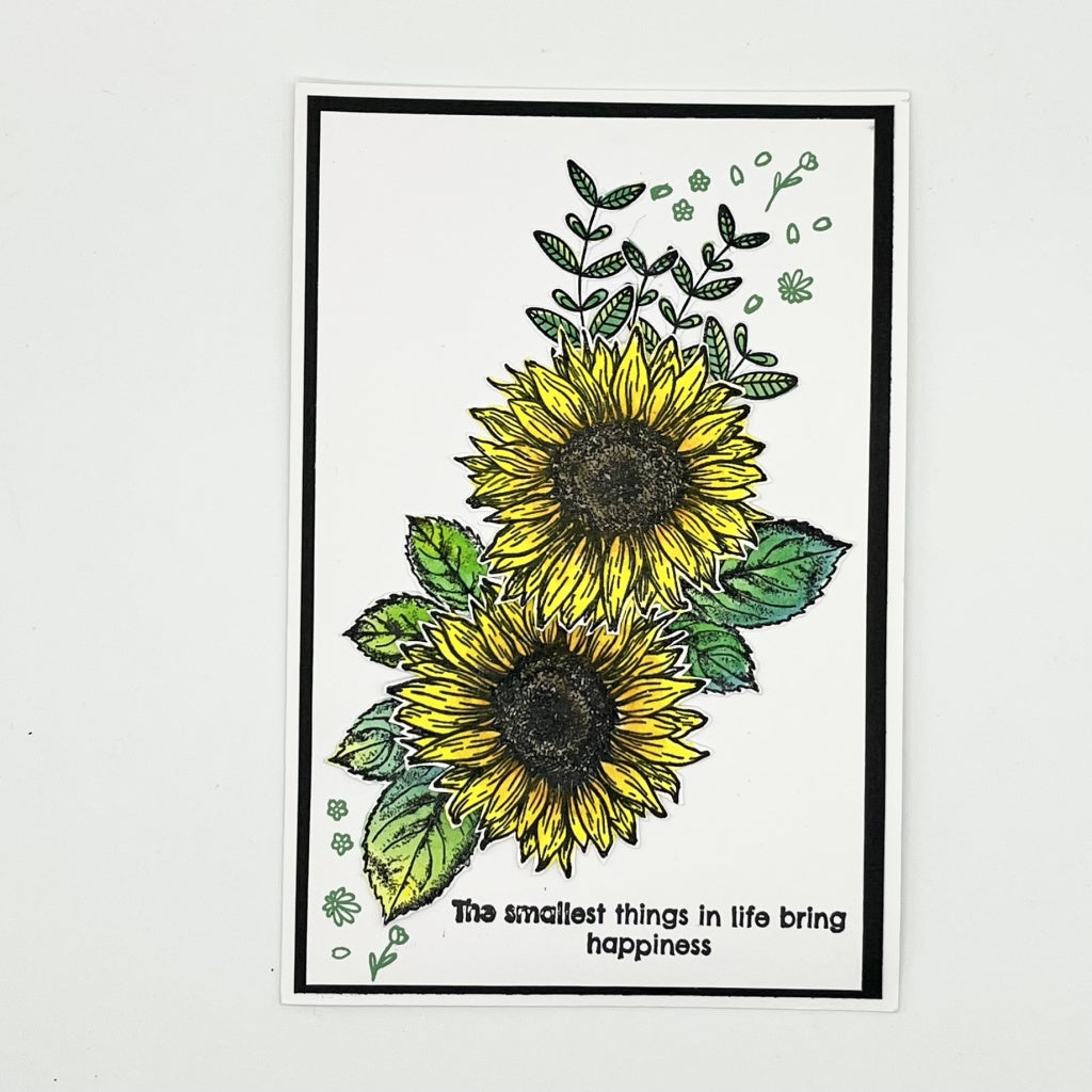 Mindfulness 4 A5 Red Rubber Stamp