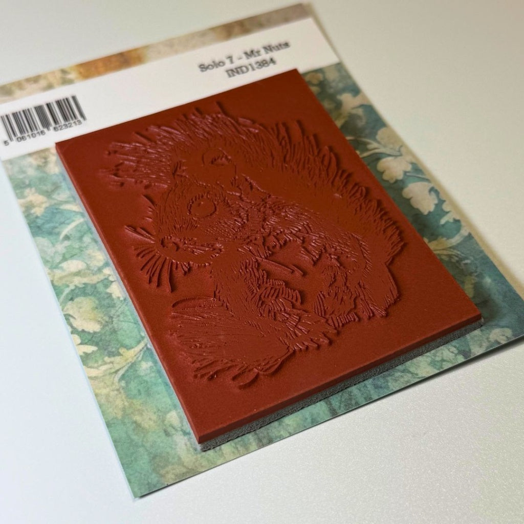 Mr Nuts Solo Red Rubber Stamp