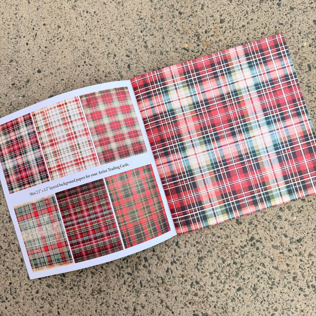 Tartan Textures Paper Book - 8" x 8"