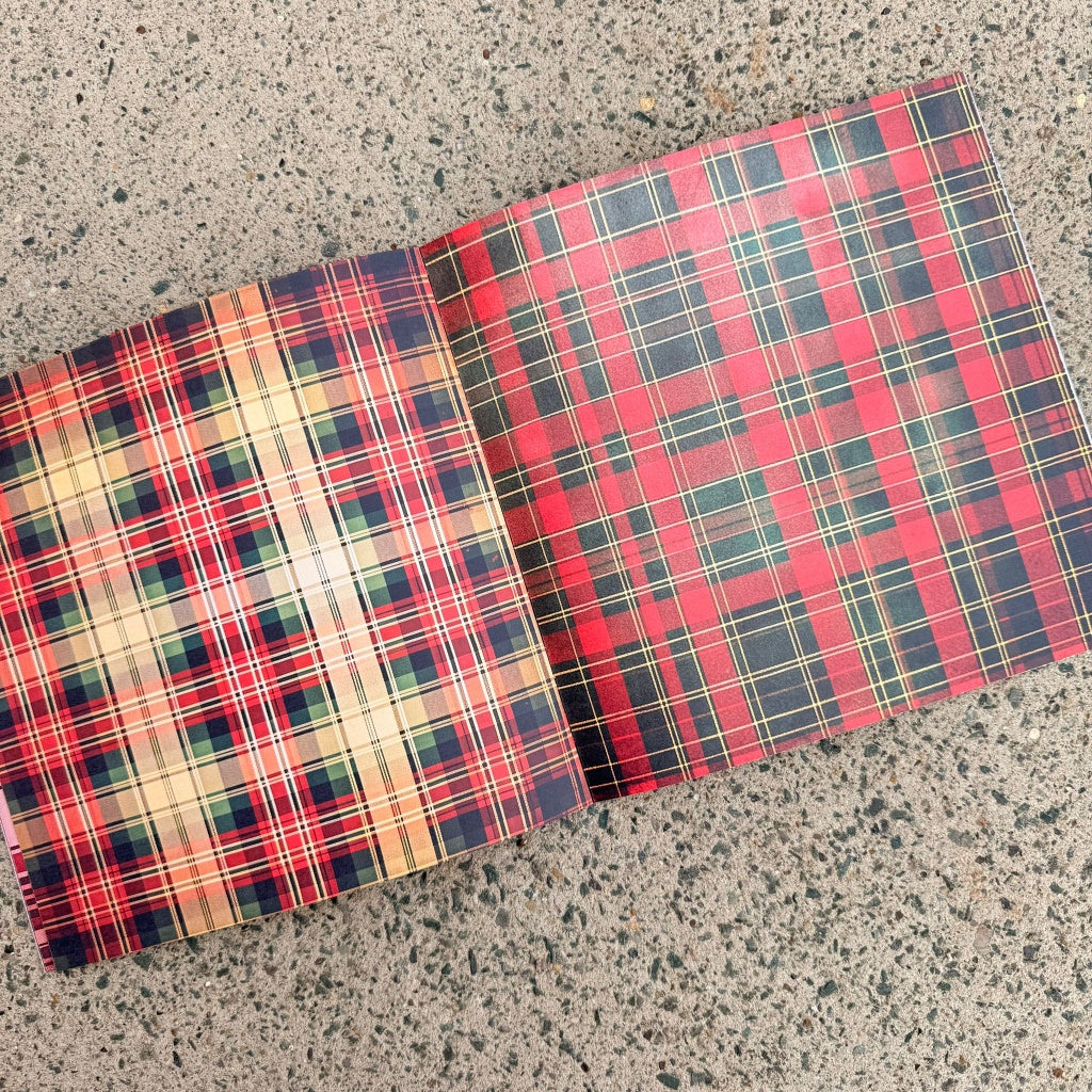 Tartan Textures Paper Book - 8" x 8"