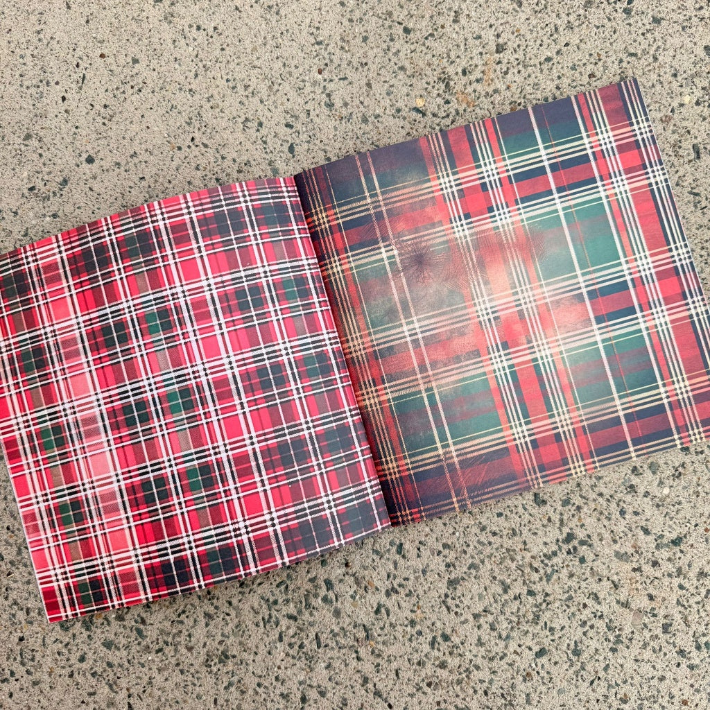 Tartan Textures Paper Book - 8" x 8"