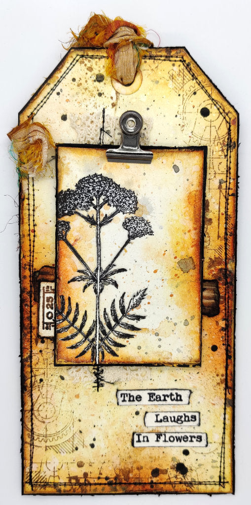 The Botanist A5 Red Rubber Stamp