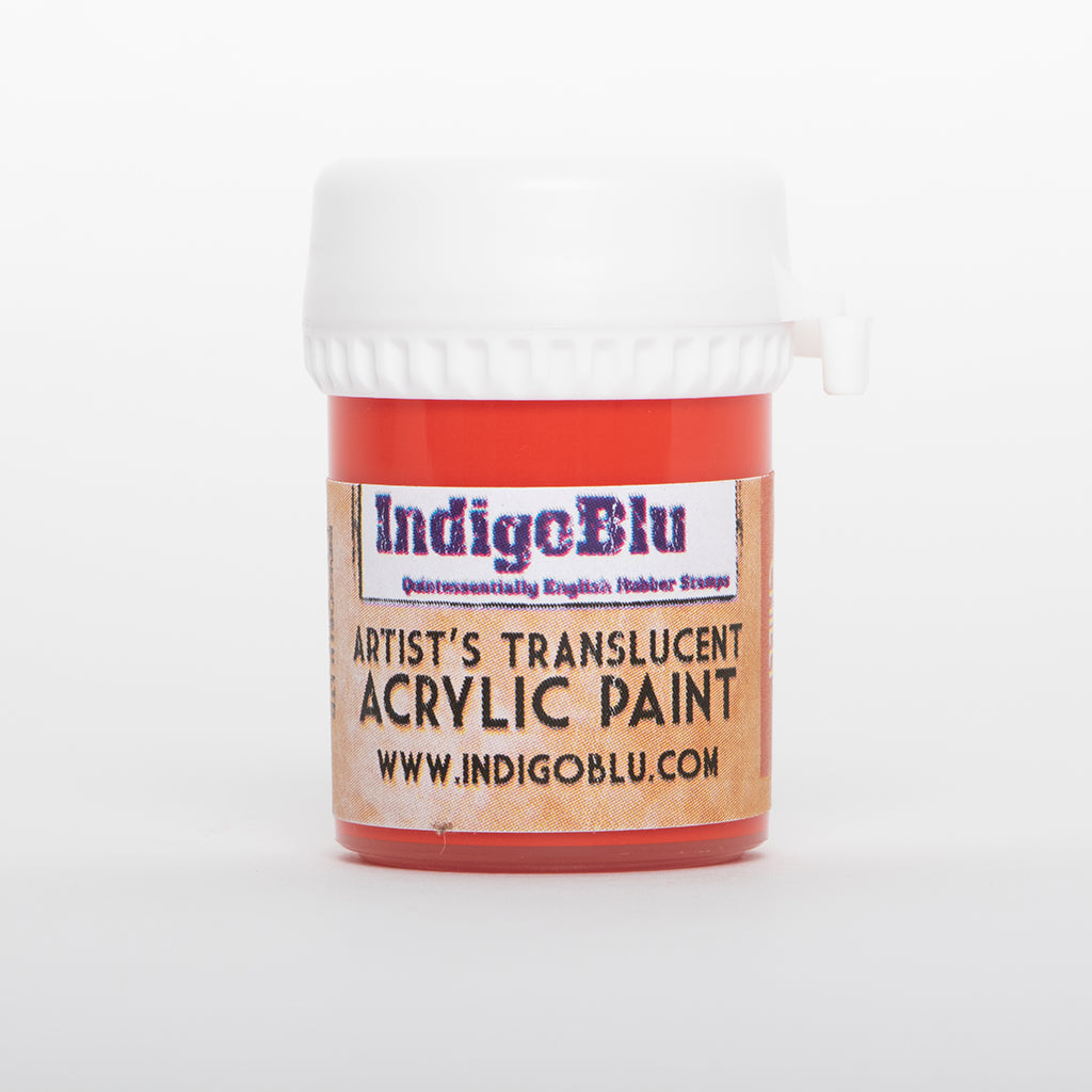 Artists Translucent Acrylic Paint - Red Hot Chilli (20ml)