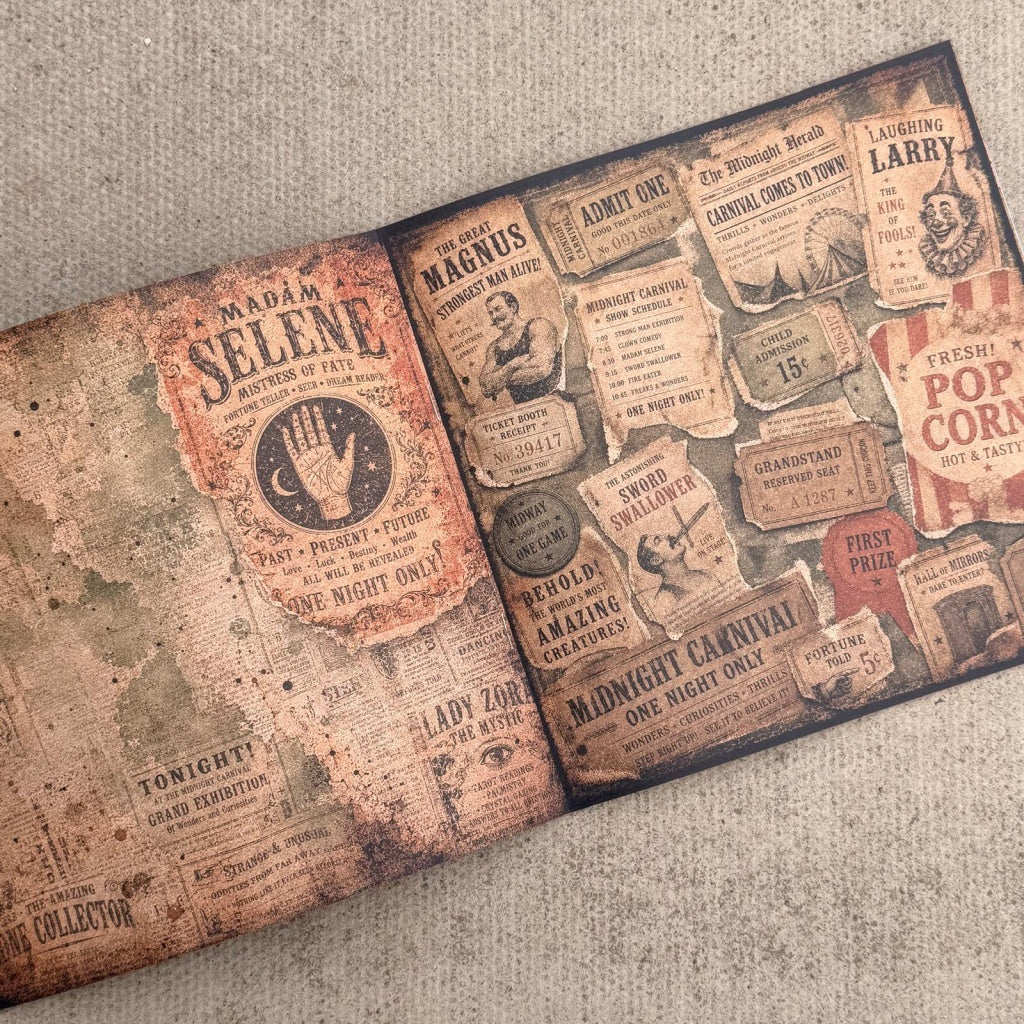 The Midnight Carnival Paper Book - 8" x 8"