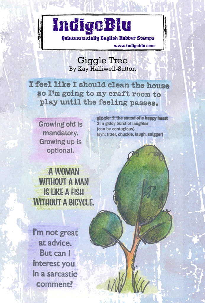 Giggle Tree A6 Red Rubber Stamp