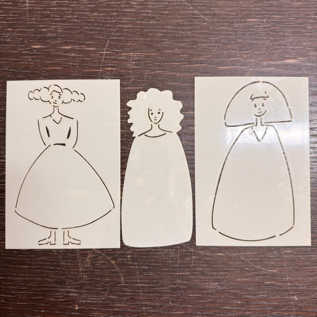 Stencil - Girls (3 pack)