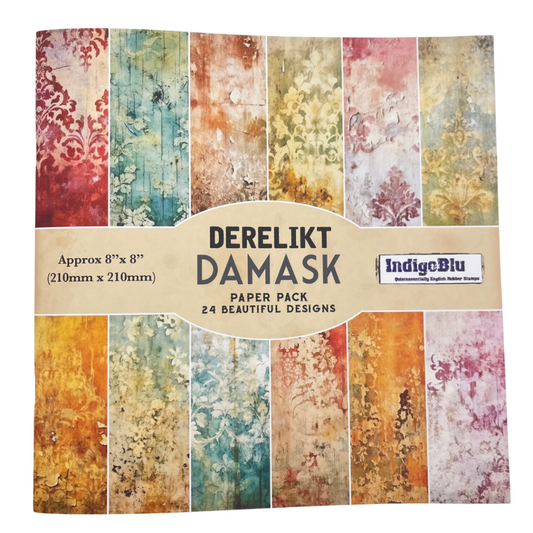Derelikt Damask Paper Book - 8" x 8"
