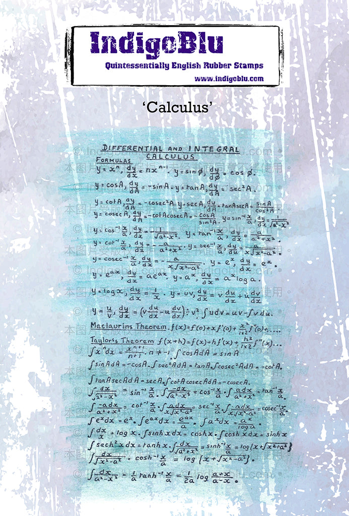Calculus A6 Red Rubber Stamp