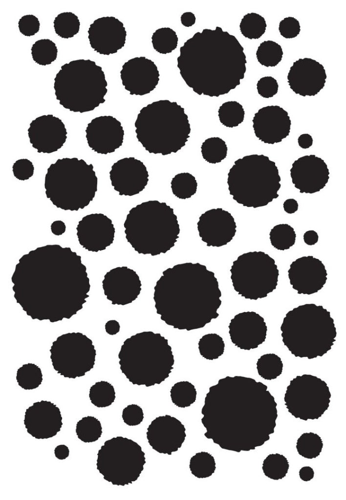 Stencil - Irregular Circles (8x5 inch)