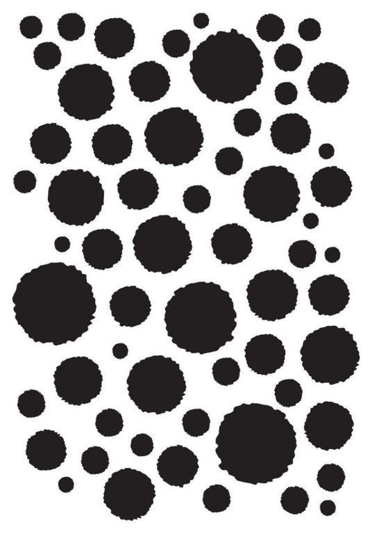 Stencil - Irregular Circles (8x5 inch)
