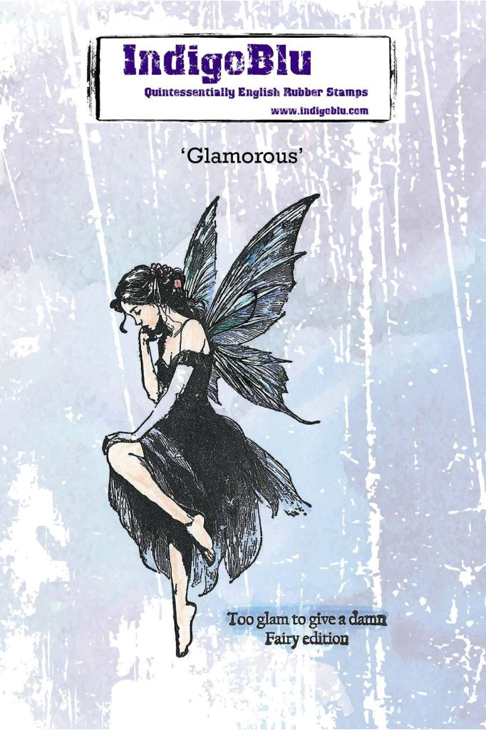 Glamorous A6 Red Rubber Stamp