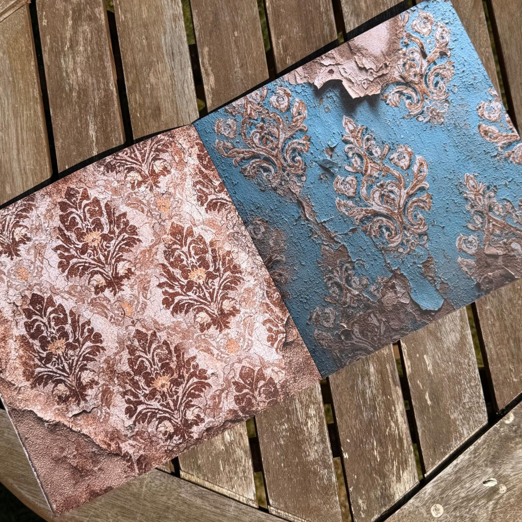 Delicious Damask Paper Book - 8" x 8"