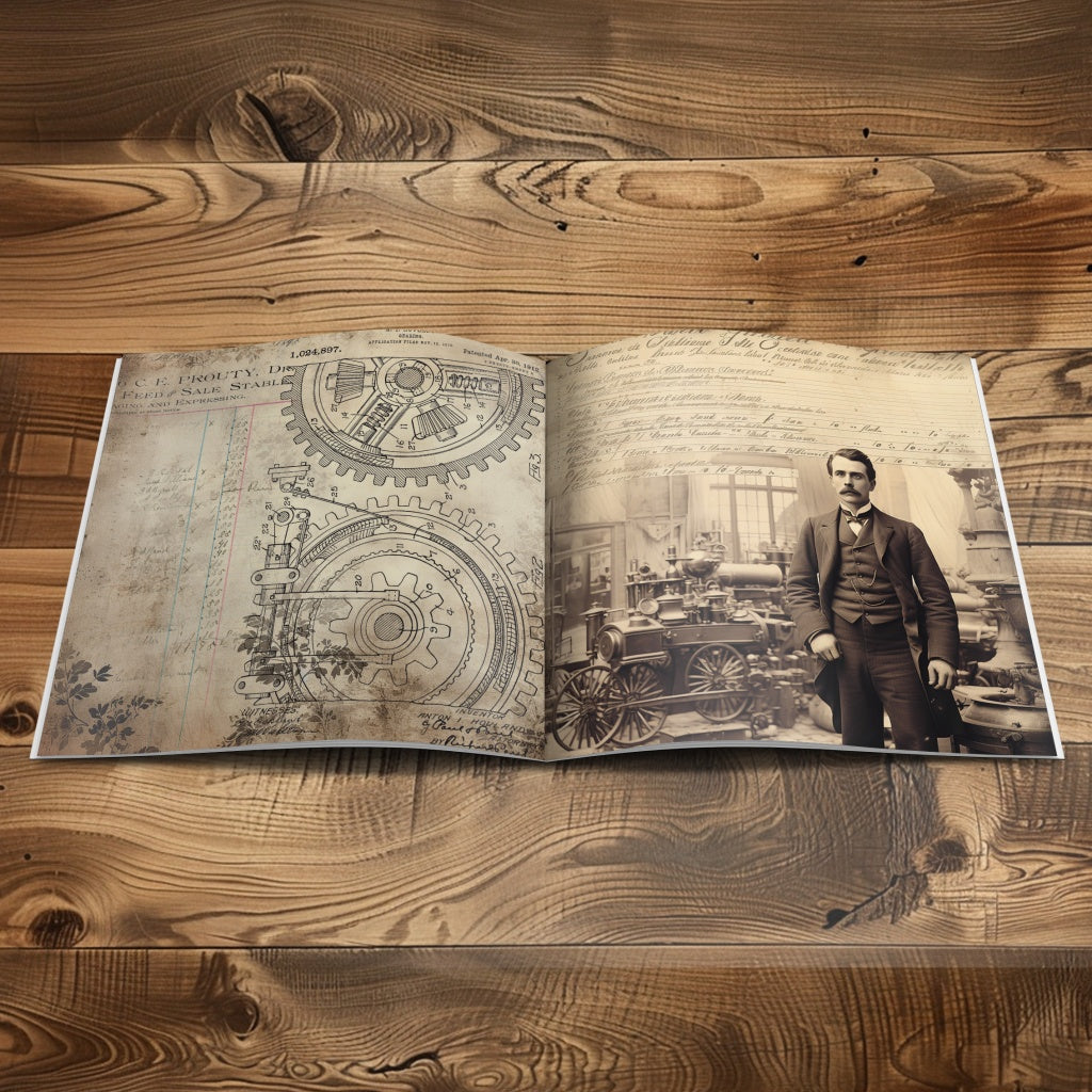 Gentlemen of Science Paper Book - 8" x 8"