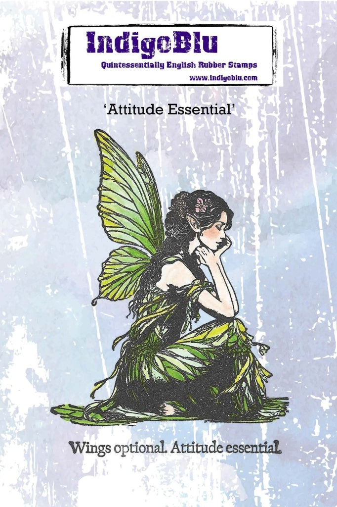 Attitude Essential A6 Red Rubber Stamp