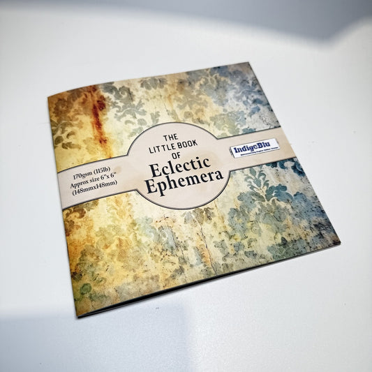 Little Book of Eclectic Ephemera Paper Book - 6" x 6"