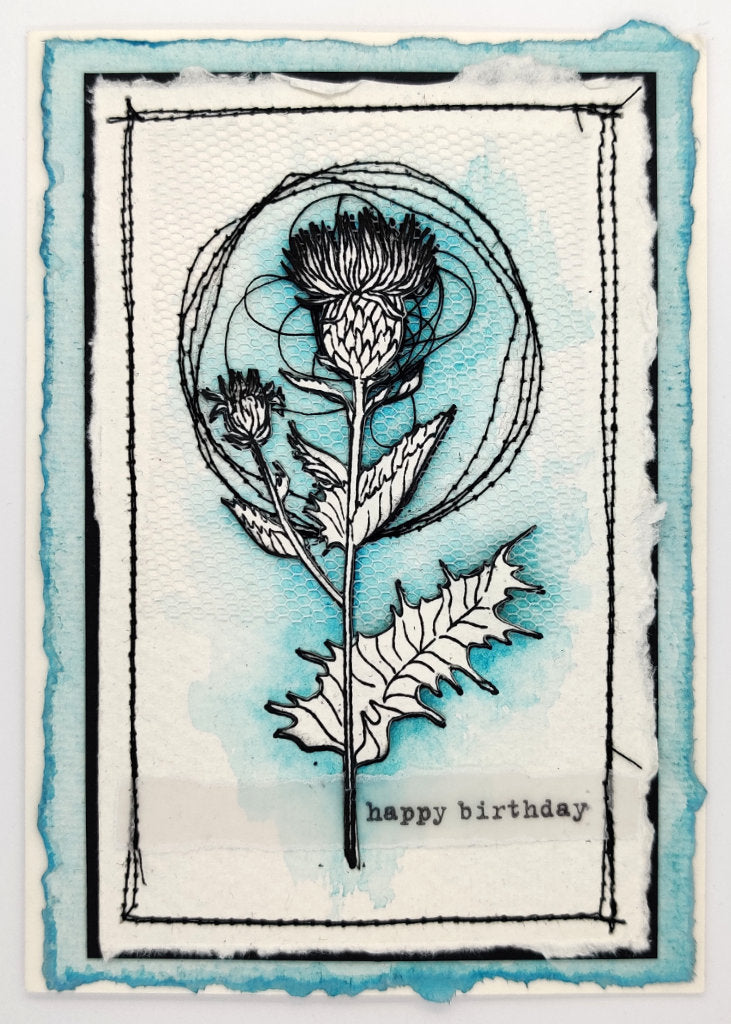 The Botanist A5 Red Rubber Stamp
