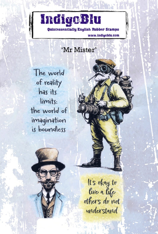 Mr Mister A6 Red Rubber Stamp